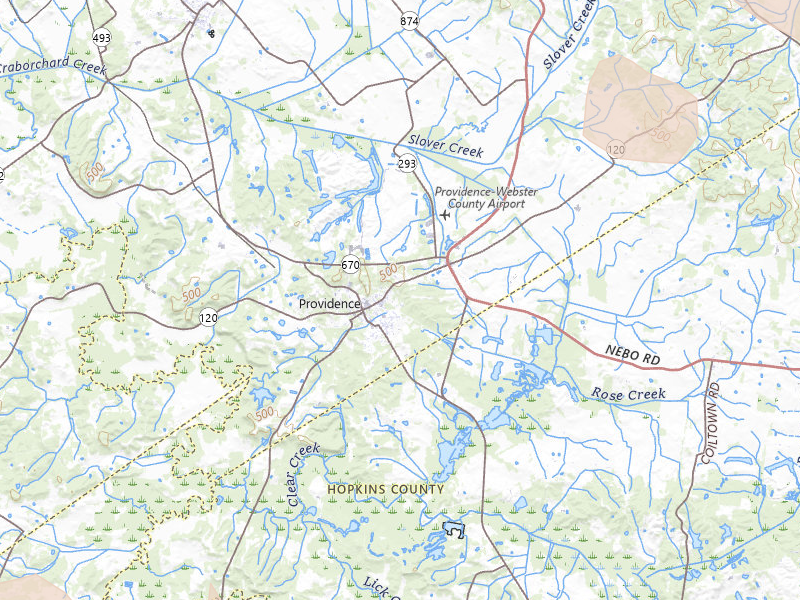Radar-estimated hail-size map of the storm over Providence, KY on Apr 27, 2026