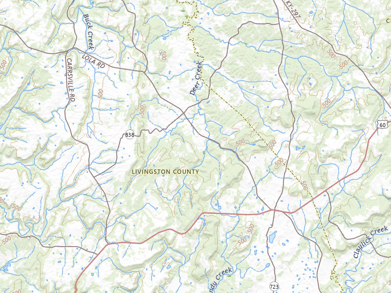 Radar-estimated hail-size map of the storm over Salem, KY on Jul 10, 2026