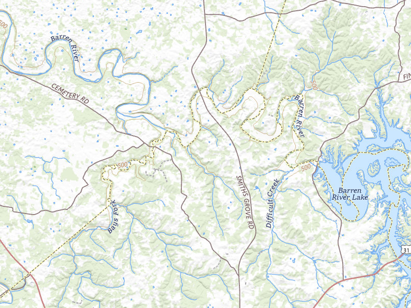 Radar-estimated hail-size map of the storm over Scottsville, KY on Jul 10, 2026