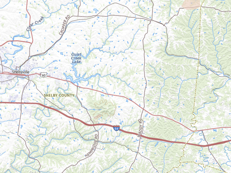 Radar-estimated hail-size map of the storm over Shelbyville, KY on Jul 27, 2026