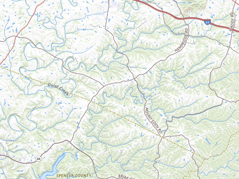 NEXRAD radar-signature map of the hail storm over Shelbyville, KY on Aug 13, 2026