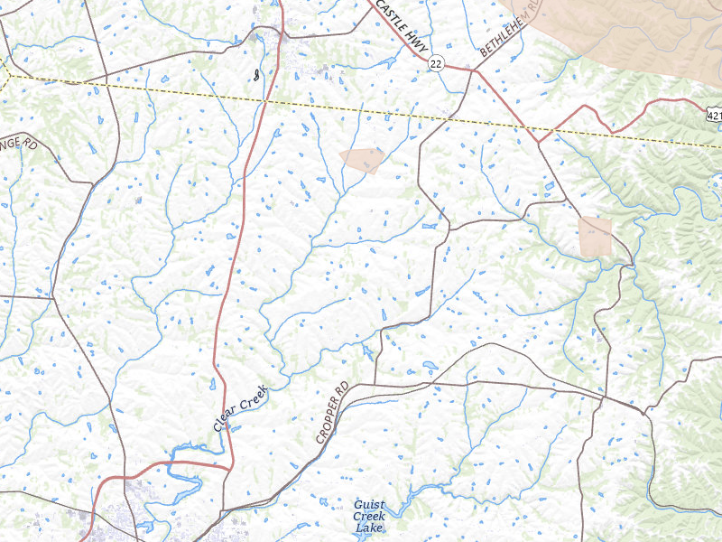 Radar-estimated hail-size map of the storm over Shelbyville, KY
