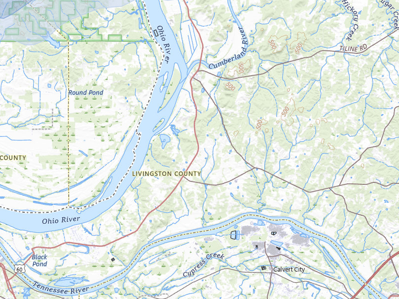 NEXRAD radar-signature map of the hail storm over Smithland, KY on Jun 8, 2026