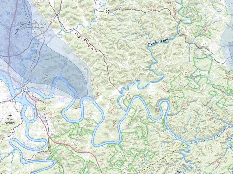 NEXRAD radar-signature map of the hail storm over Somerset, KY on Aug 11, 2026