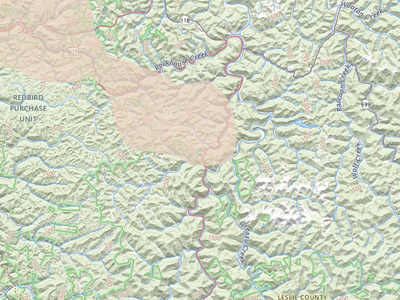 Radar-estimated hail-size map of the storm over Stinnett, KY on Aug 11, 2026
