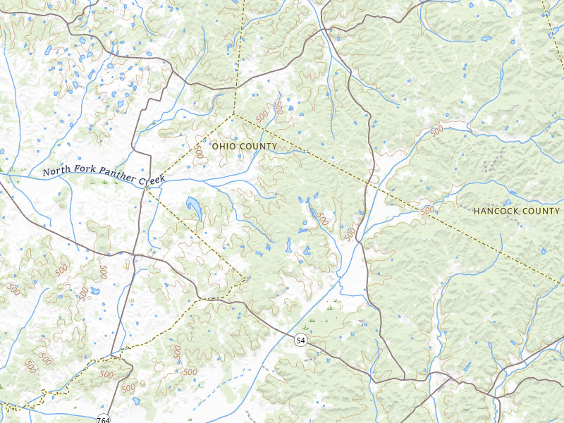 Radar-estimated hail-size map of the storm over Whitesville, KY on Apr 27, 2026
