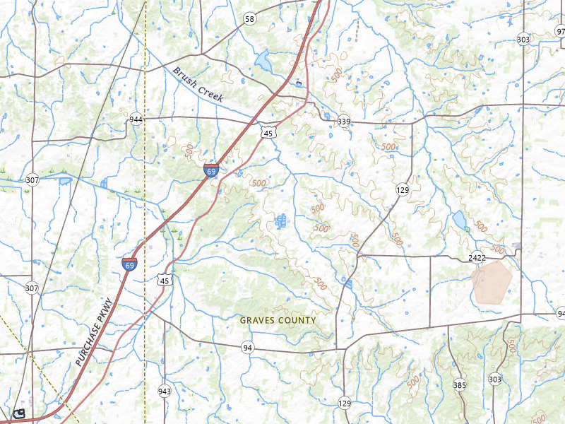 Radar-estimated hail-size map of the storm over Wingo, KY on Jun 1, 2026