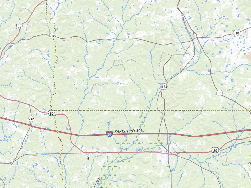 Radar-estimated hail-size map of the storm over Athens, LA on Jun 23, 2026