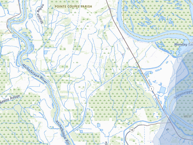 NEXRAD radar-signature map of the hail storm over Batchelor, LA on Jul 8, 2026