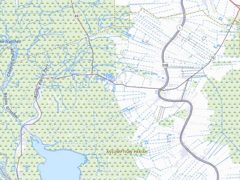 Radar-estimated hail-size map of the storm over Belle Rose, LA on Jul 7, 2026