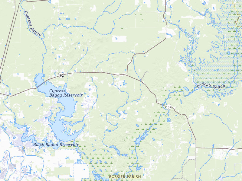 Radar-estimated hail-size map of the storm over Benton, LA on Jul 6, 2026