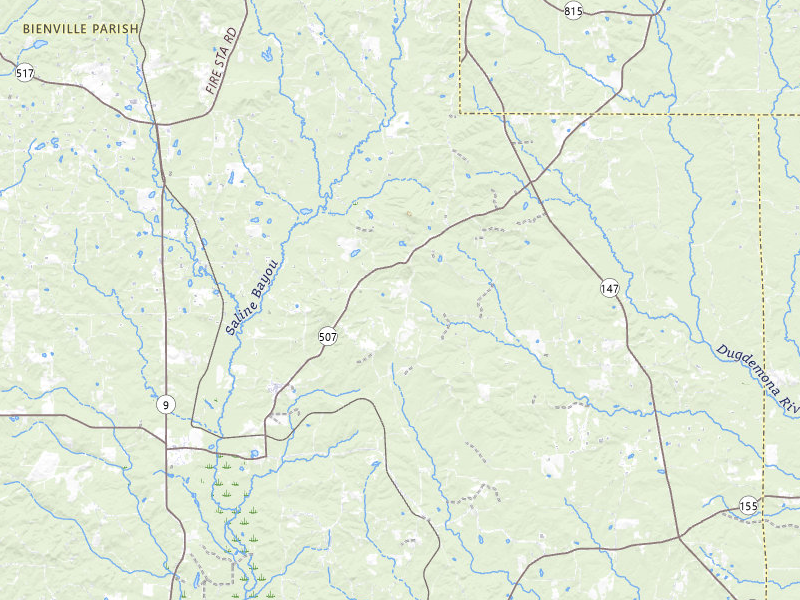 NEXRAD radar-signature map of the hail storm over Bienville, LA on Jun 1, 2026