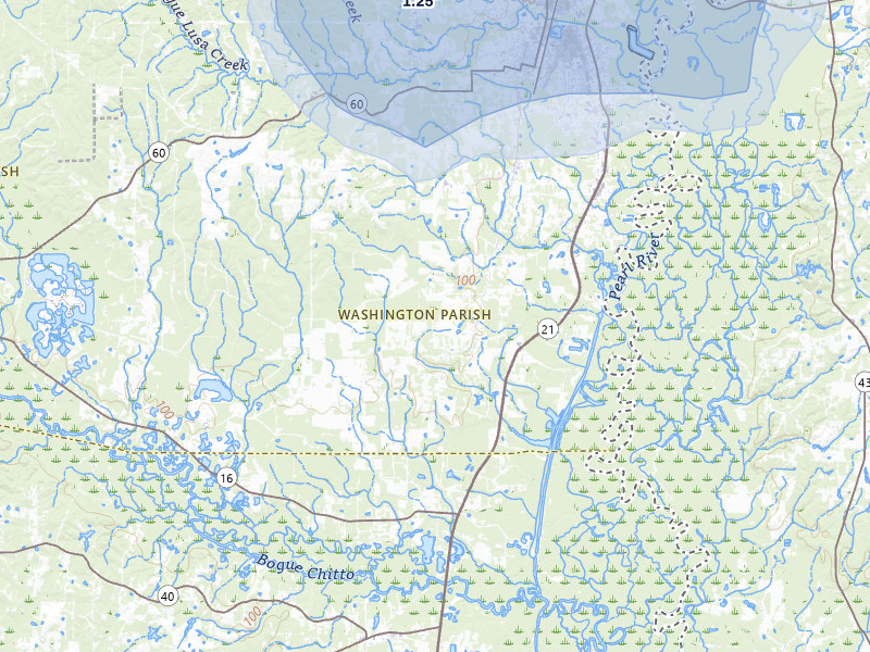 NEXRAD radar-signature map of the hail storm over Bogalusa, LA on Apr 1, 2026