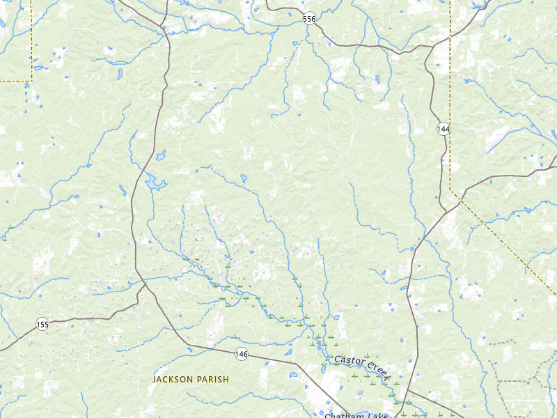 Radar-estimated hail-size map of the storm over Choudrant, LA on May 8, 2026