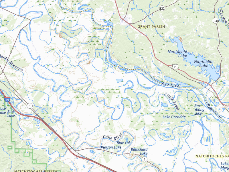 NEXRAD radar-signature map of the hail storm over Cloutierville, LA on Jul 8, 2026