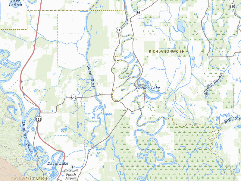 Radar-estimated hail-size map of the storm over Columbia, LA on Apr 29, 2026