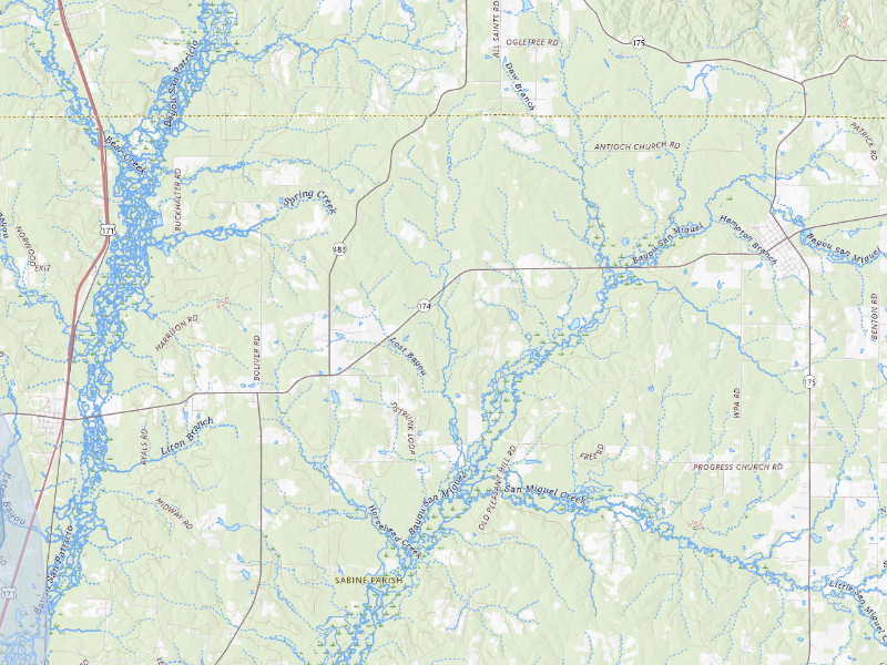 NEXRAD radar-signature map of the hail storm over Converse, LA on Sep 5, 2026