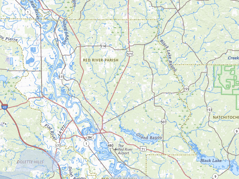 NEXRAD radar-signature map of the hail over Coushatta, LA