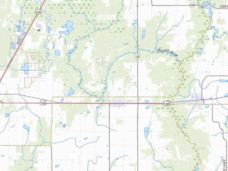 Radar-estimated hail-size map of the storm over Elton, LA on Jul 7, 2026