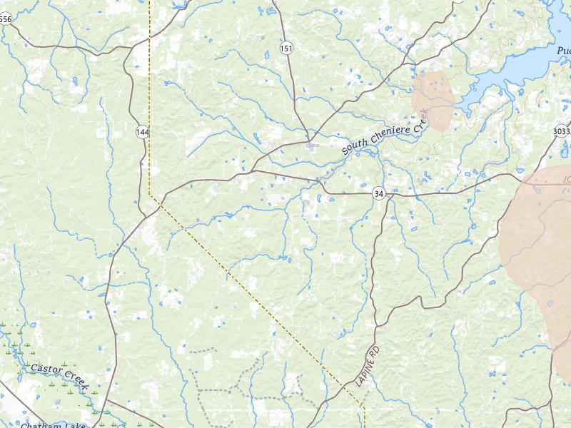 Radar-estimated hail-size map of the storm over Eros, LA on Apr 25, 2026