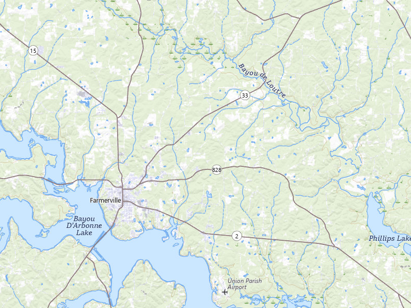 NEXRAD radar-signature map of the hail storm over Farmerville, LA on May 6, 2026
