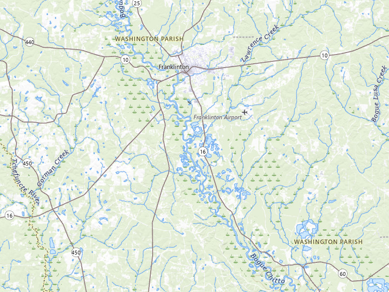 NEXRAD radar-signature map of the hail storm over Franklinton, LA on Mar 7, 2026