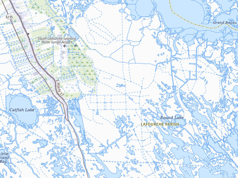 Radar-estimated hail-size map of the storm over Galliano, LA on Jul 1, 2026