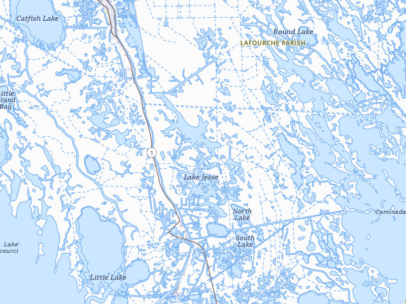 Radar-estimated hail-size map of the storm over Golden Meadow, LA on Jul 1, 2026