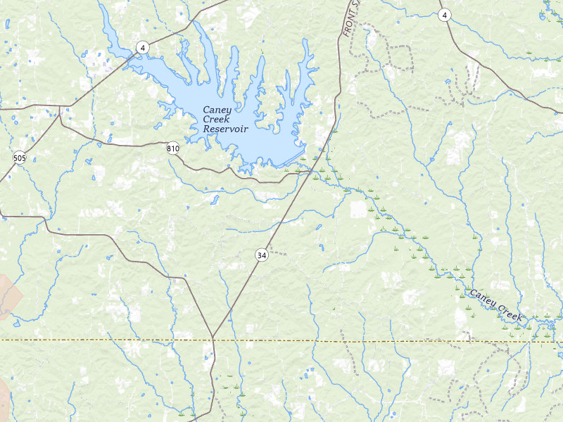 Radar-estimated hail-size map of the storm over Jonesboro, LA