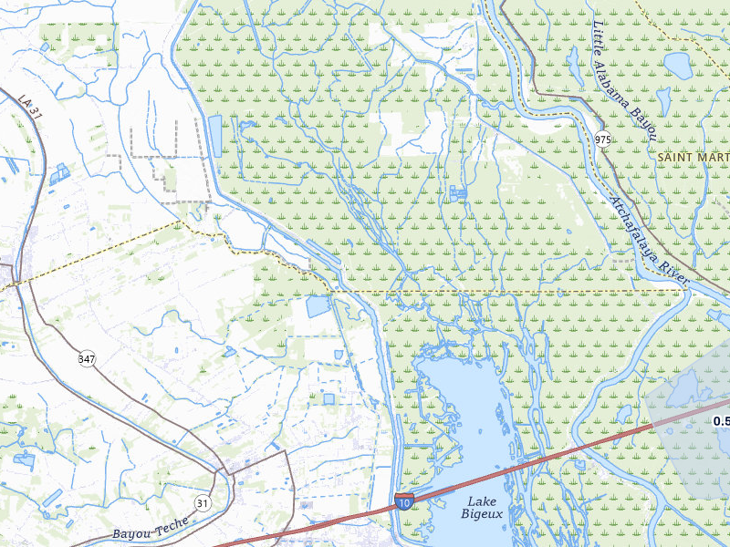 NEXRAD radar-signature map of the hail storm over Krotz Springs, LA on Jul 9, 2026