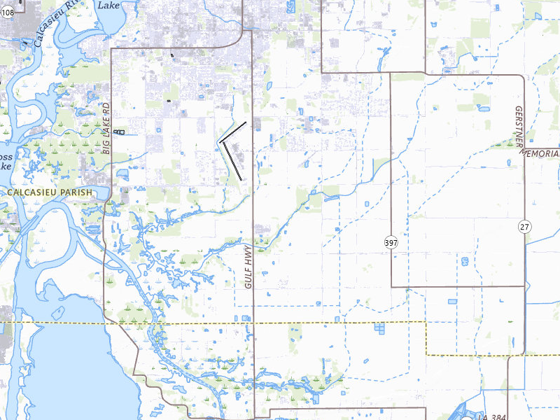 NEXRAD radar-signature map of the hail storm over Lake Charles, LA on Aug 5, 2026