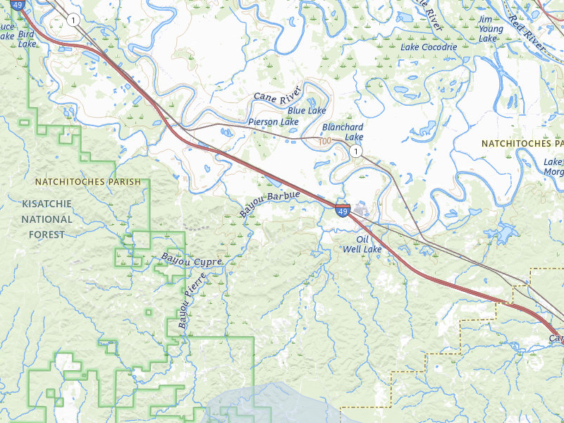 NEXRAD radar-signature map of the hail storm over Lena, LA on Jul 5, 2026