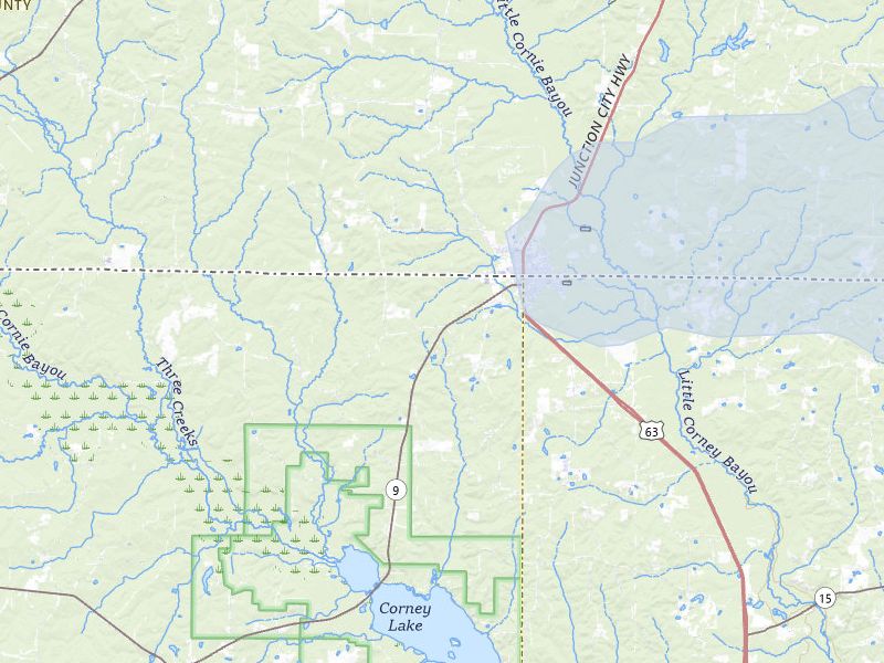 NEXRAD radar-signature map of the hail storm over Lillie, LA on Apr 28, 2026