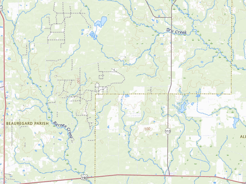 NEXRAD radar-signature map of the hail storm over Longville, LA on Jun 3, 2026