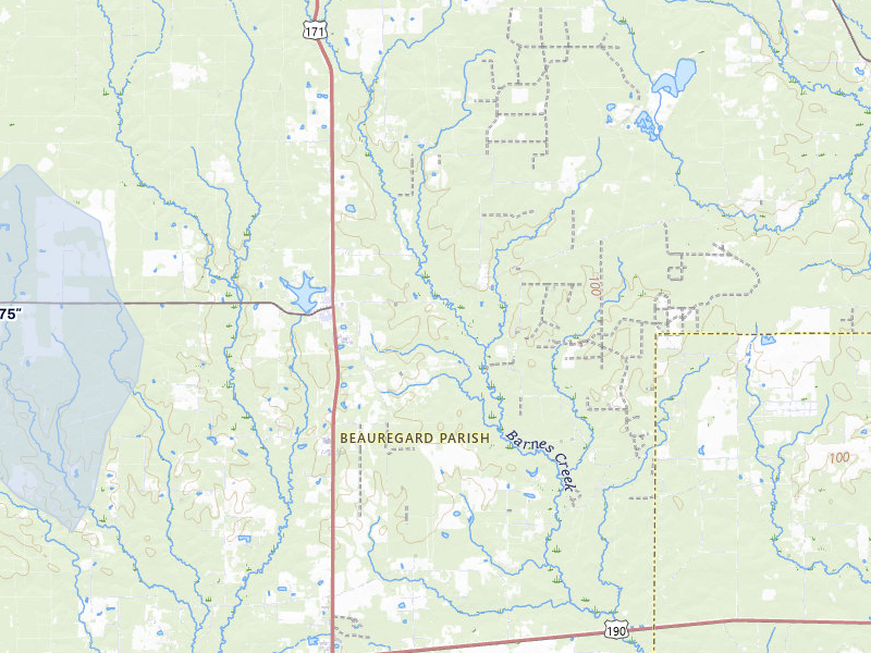 NEXRAD radar-signature map of the hail storm over Longville, LA on Jul 11, 2026