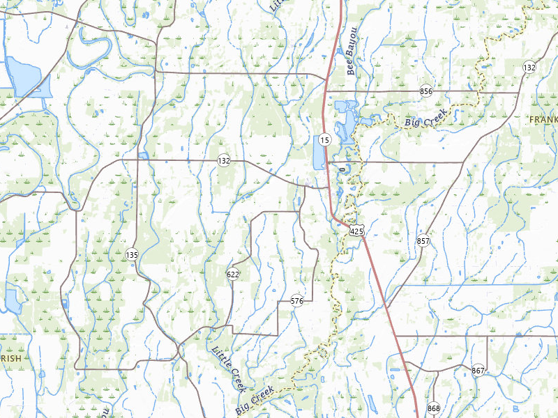 NEXRAD radar-signature map of the hail storm over Mangham, LA on Jan 9, 2026