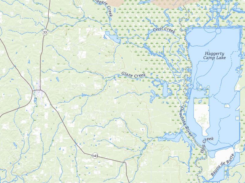 Radar-estimated hail-size map of the storm over Marion, LA on May 8, 2026