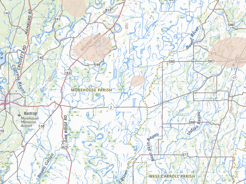 Radar-estimated hail-size map of the storm over Mer Rouge, LA on Jun 19, 2026