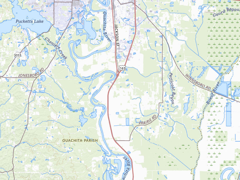 NEXRAD radar-signature map of the hail storm over Monroe, LA on Jul 12, 2026