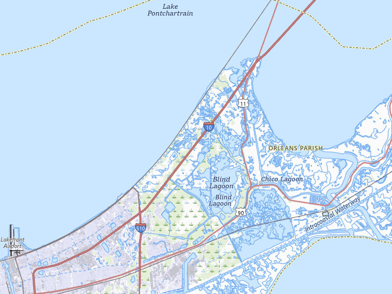 Radar-estimated hail-size map of the storm over New Orleans, LA on Jun 19, 2026
