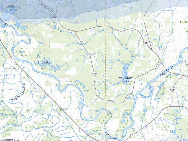 NEXRAD radar-signature map of the hail storm over Pineville, LA on May 6, 2026