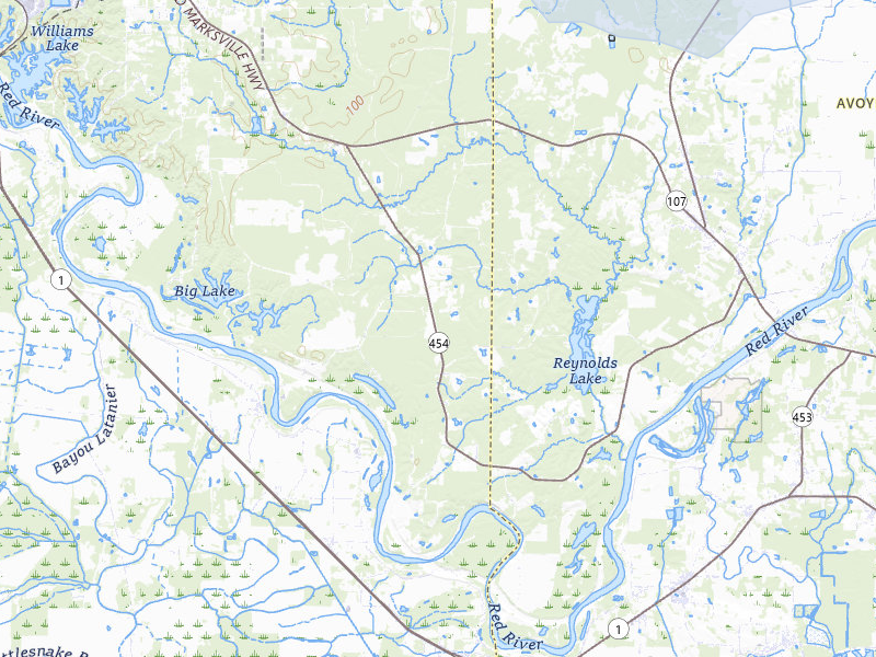 NEXRAD radar-signature map of the hail over Pineville, LA