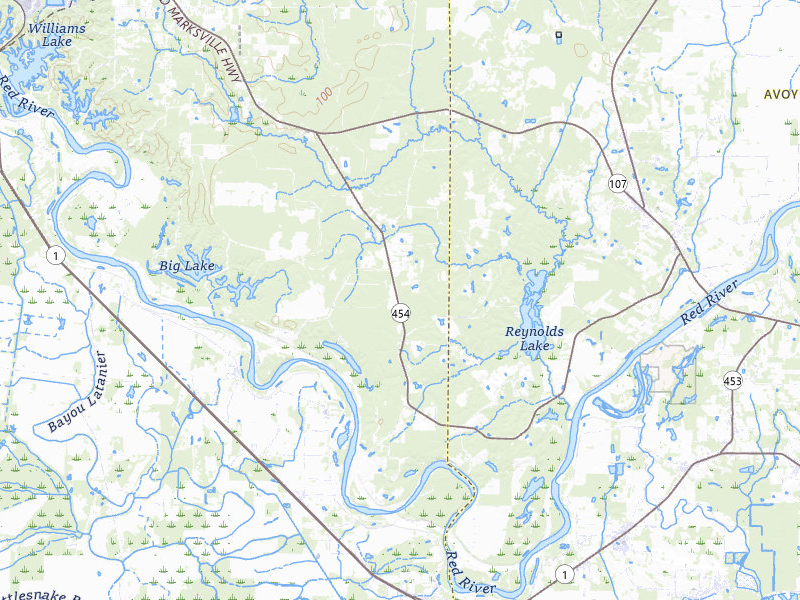 NEXRAD radar-signature map of the hail over Pineville, LA