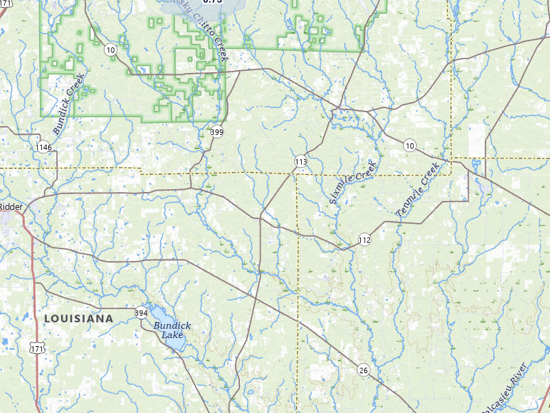 NEXRAD radar-signature map of the hail storm over Pitkin, LA on May 6, 2026