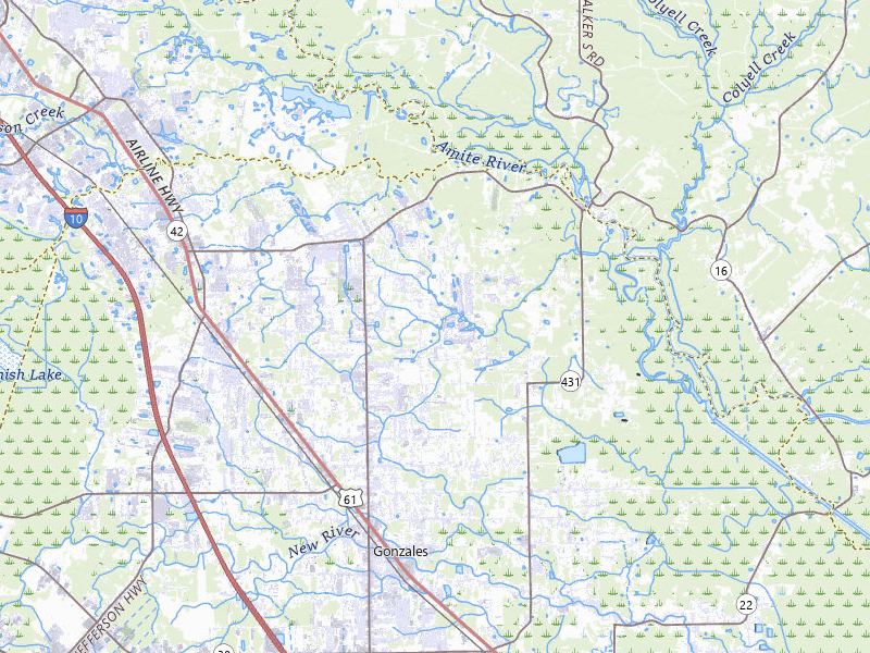 NEXRAD radar-signature map of the hail storm over Prairieville, LA on May 8, 2026