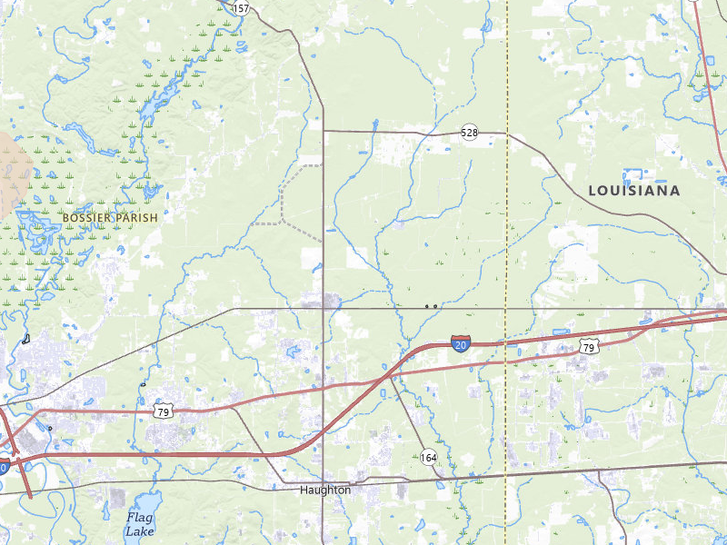Radar-estimated hail-size map of the storm over Princeton, LA on Jun 2, 2026
