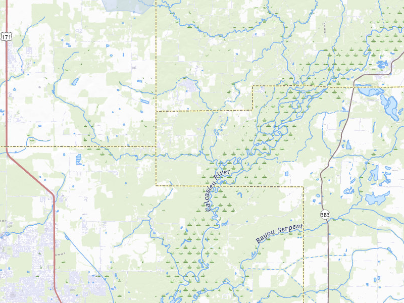 NEXRAD radar-signature map of the hail storm over Ragley, LA on Mar 7, 2026