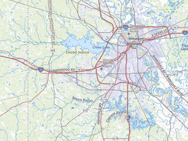 Radar-estimated hail-size map of the storm over Shreveport, LA on Mar 7, 2026