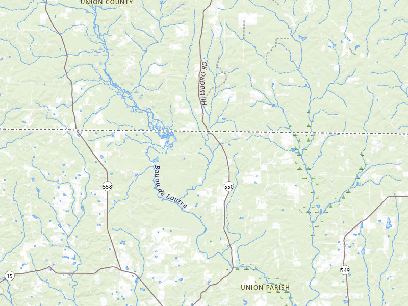 NEXRAD radar-signature map of the hail over Spearsville, LA