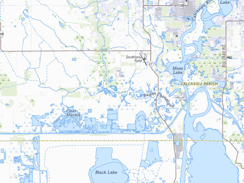Radar-estimated hail-size map of the storm over Sulphur, LA on Jul 1, 2026